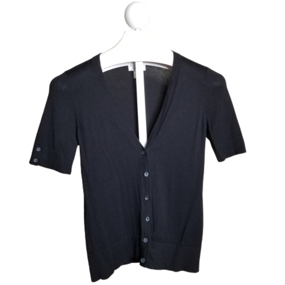 LOFT Lightweight Short Sleeve V Neck Cardigan